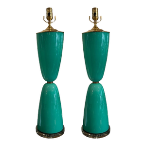 Pair of Vintage Murano Glass Lamps