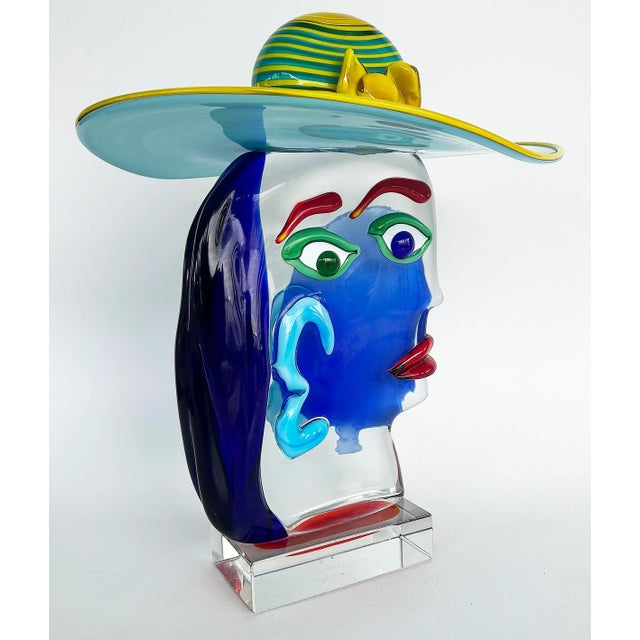 Renato Anatra Murano Glass Sculpture After Picasso by Renato Anatra, Signed C1980 For Sale - Image 4 of 13
