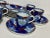 Beautiful hand painted set of 8 teacups. The cups are 2.5" tall. Chairish: these fit in a box 12x12x12" please charge...
