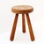 Vintage Brutalist Tripod Stool in Wood, 1960 For Sale - Image 9 of 10