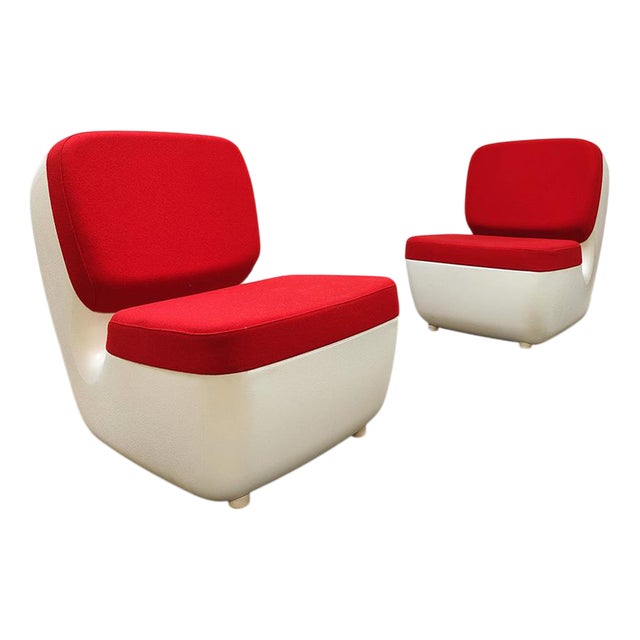 Italian Design Magis Nimrod Lounge Chairs Fauteuils Marc Newson For Sale