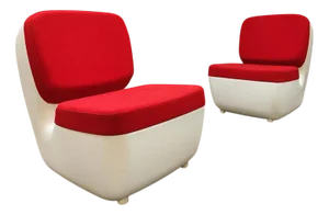 Italian Design Magis Nimrod Lounge Chairs Fauteuils Marc Newson