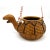 Mid 20th Century Vintage Figural Wicker Turtle Hanging Planter/ Cachepot For Sale - Image 5 of 10