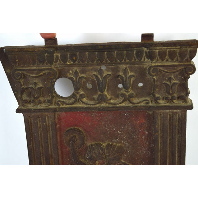 1920’s Art Deco Cast Iron Movie Theater Seat End BasRelief Musicians