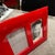 Wood 1990s Modern Red Lacquered Wood Italian Design Double Picture Frame by Bussolari For Sale - Image 7 of 13
