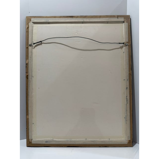 Wood Mid 20th Century Original Mixed Media Newspaper Collage Classical Urn Still Life Framed For Sale - Image 7 of 7