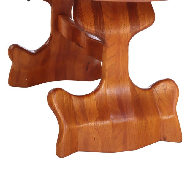 Custom Pine Dining Set, 1970s American For Sale - Image 9 of 10