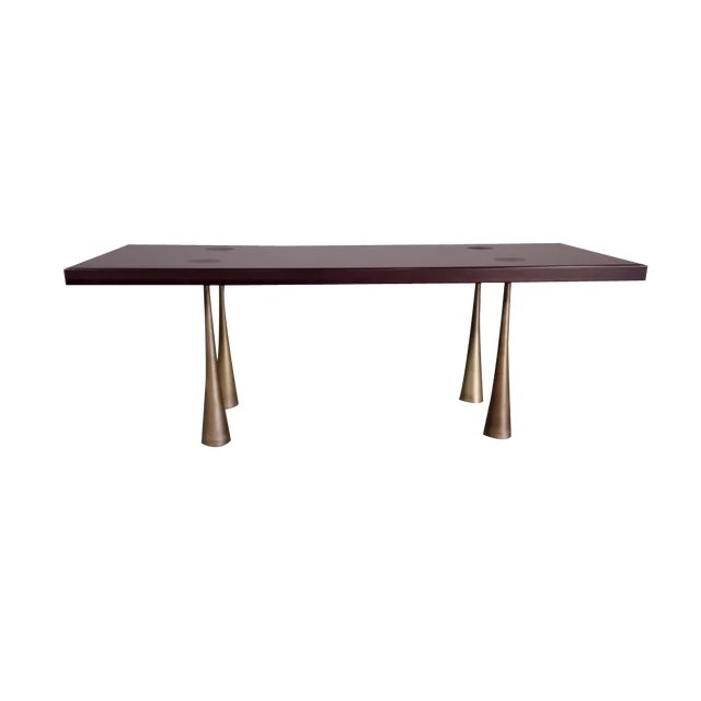 Vintage Italian Dining Table by Angelo Mangiarotti , 1970s For Sale