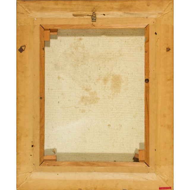 Italian Signed Still Life with Flowers, 1950s For Sale - Image 4 of 5