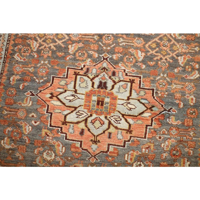 Persian Malayer Accent Medallion Rug no. j5191 For Sale - Image 4 of 6