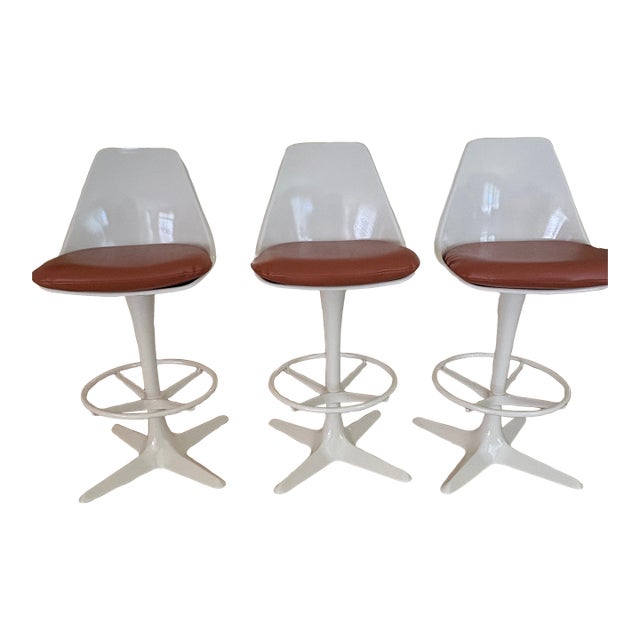 1960s Maurice Burke Barstools (Set of 3) For Sale