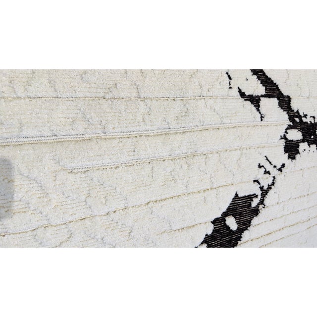 Modern Hand Knotted Nepalese Wool Rug For Sale - Image 9 of 9