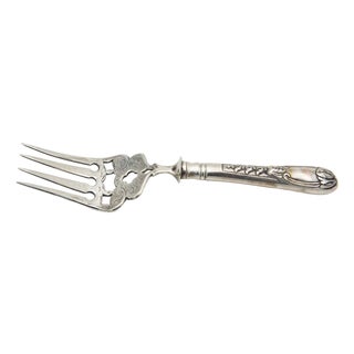 Cut-Out Silver Fish Fork For Sale