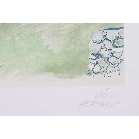 Artist: Vic Herman, American (1919 - 1999) Title: Sunset in the Yucatan Year: circa 1979 Medium: Lithograph, signed and...