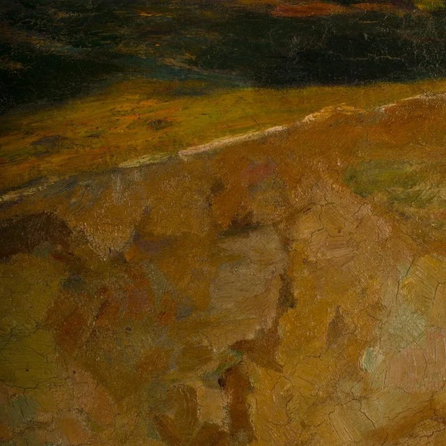 Claude Firmin (French, 1864 - 1944)"Abandoned Hill" Oil on Canvas of Villeneuve-Les-Avignon. For Sale - Image 12 of 13