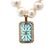 Early 21st Century 14k Gold 50.25 Carat Blue Topaz & 1.38 CTW Diamond Pendant Pearl Necklace For Sale - Image 5 of 14