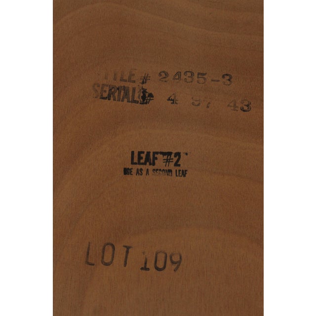 Hickory Mahogany Banded Inlaid Double Pedestal Dining Table For Sale - Image 15 of 15