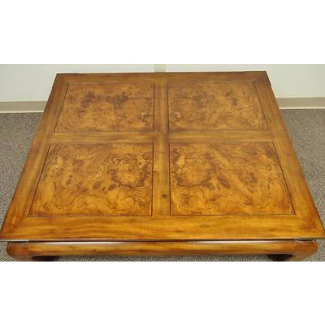 Vintage Henredon Asian Ming Style Oak Coffee Table Chairish