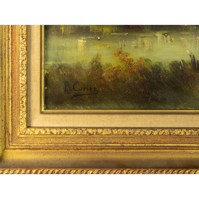 Green and Brown Landscape, 20th Century, Oil on Canvas, Framed For Sale - Image 3 of 5