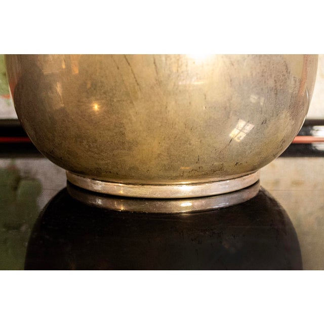 Italian Spatialist Silver Vase, 1960s For Sale - Image 4 of 6