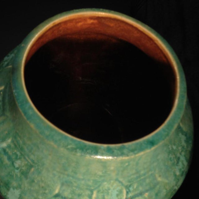 Art Deco Lions Vase in Bouffioulx Sandstone by Roger Guérin, 1930s For Sale - Image 4 of 10