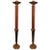 Mid-Century Modern Teak and Brass Standing "Prickets" Candlesticks - a Pair For Sale In New York - Image 6 of 6