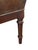 Brown French Leather Ottoman Seat or Stool on Turned Walnut Frame For Sale - Image 8 of 11