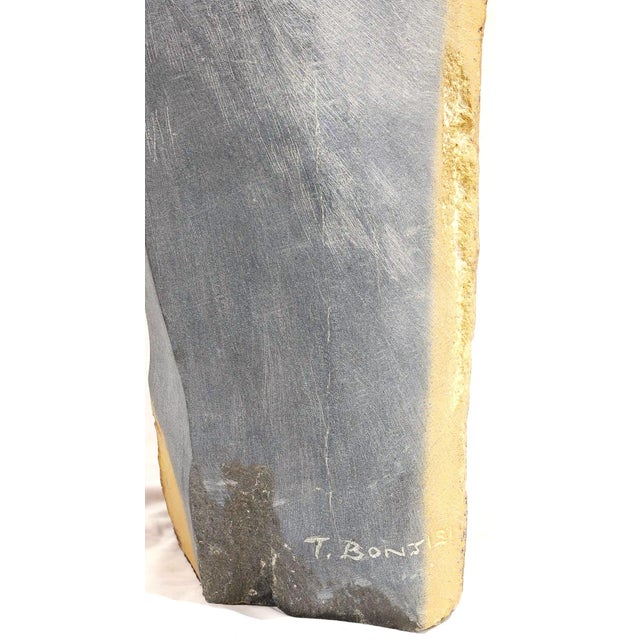 2000 - 2009 Modern Abstract Shona Springstone Sculpture Bonjisi For Sale - Image 5 of 6