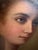 Paint Antique 1868 Oil Portrait Young Woman European Lady Gilt Frame 19th Century For Sale - Image 7 of 12
