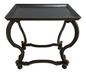 Royal Doulton Adams Paint Decorated Carved Lamp Table