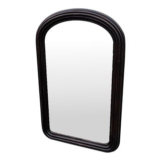 19th Century American Victorian Walnut Wall Mirror Restored With New Mirror For Sale