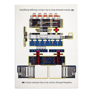 Jean Widmer, Centre Georges Pompidou, 1977, Poster For Sale