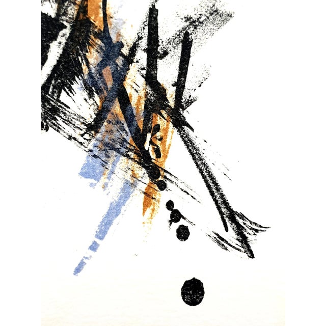 Metal Jean Miotte - Abstract Composition - Original Signed Lithograph 1972 For Sale - Image 7 of 9