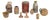 American Marbleized Glazed Pottery Articles, 10 For Sale