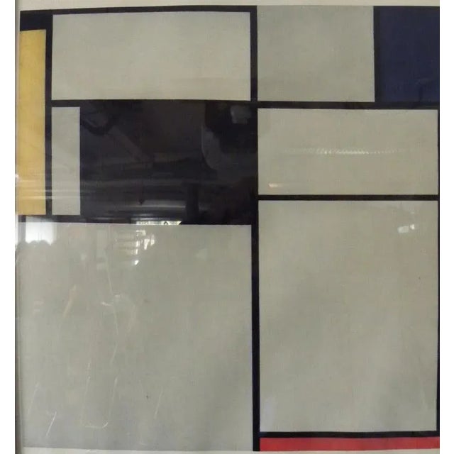 Vintage Mid-Century Modern Print After Piet Mondrian, Framed For Sale In New York - Image 6 of 8