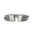 Early 21st Century Unisex Retired John Hardy Sterling Silver Woven Chain Pusher Clasp Link Bracelet For Sale - Image 5 of 8