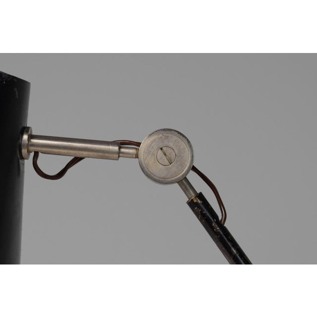 Metal Adjustable Table Lamp Model 249 attributed to Tito Agnoli for Oluce, Italy, 1956 For Sale - Image 7 of 14