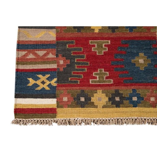 21st Century Modern Kilim Rug 8 '4'' X 10' 1'' For Sale - Image 9 of 13