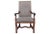 Carved Provential High-Back Antique Lounge Chair For Sale - Image 4 of 7