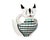 A ceramic bowl by Bitossi. Made in Italy, this bowl is in the form of a white cat with black ears and a checkered design...