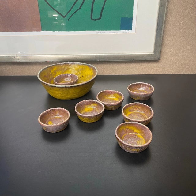 Sculpture Materials Mid-Century Pottery Bowls, 1950s, Set of 8 For Sale - Image 7 of 8