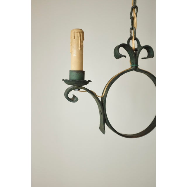 1950s Two Arm Swedish Modern Pendant For Sale - Image 4 of 7