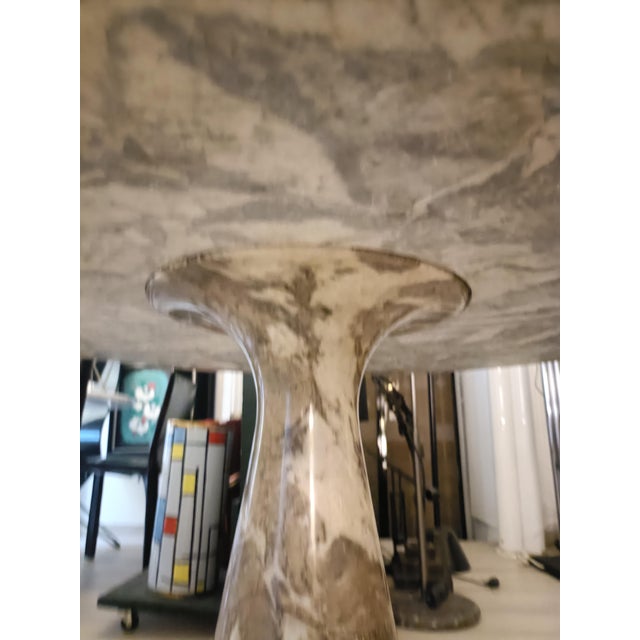 Brown M1 Round Marble Dining Table by Angelo Mangiarotti for Skipper, Italy, 1970s For Sale - Image 8 of 18