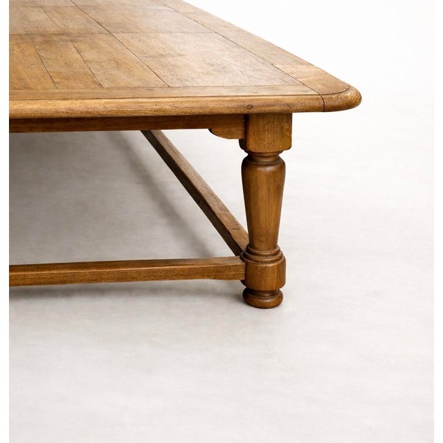 Antique Monumental Oak Table, 1890s For Sale - Image 3 of 4