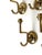 Hollywood Regency Brass Wall Coat Hooks, 1970s, Set of 7 For Sale - Image 4 of 12