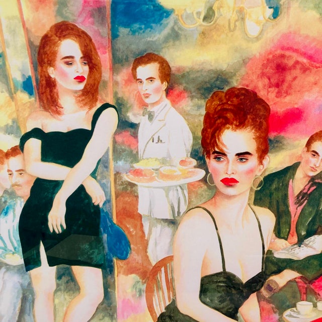 Contemporary Signed 1980s Joanna Zjawinska Serigraph "Love Life and Money Part 1" For Sale - Image 3 of 12