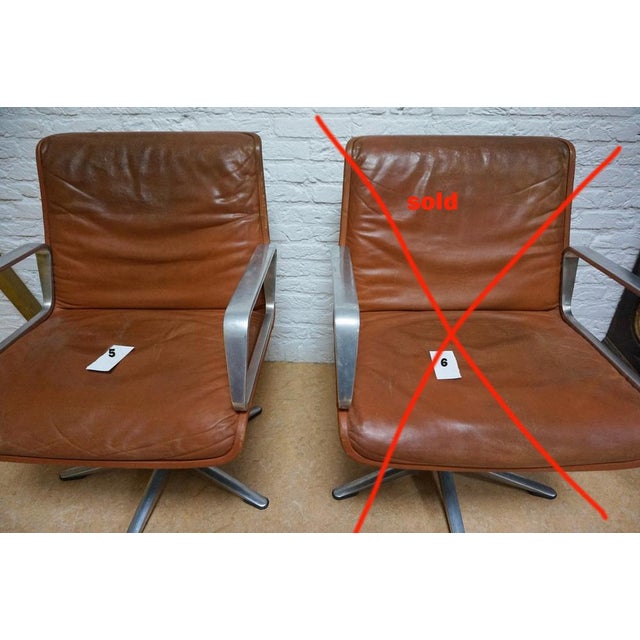 Program 2000 Armchair in Leather by Delta Design for Wilkhahn, 1960s For Sale - Image 6 of 18