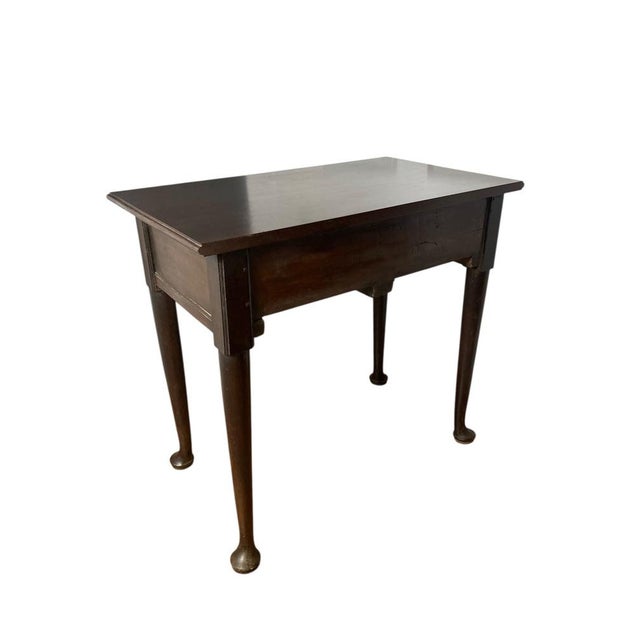 Wood Georgian Console Table in Mahogany with Brass Handles, 1800s For Sale - Image 7 of 11