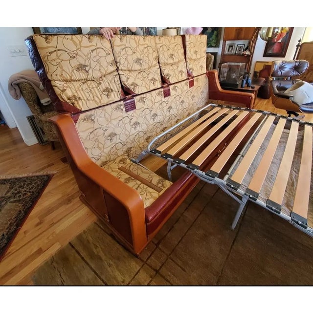 1980s Vintage Formitalia Paolo Gucci Leather Sofa | Chairish