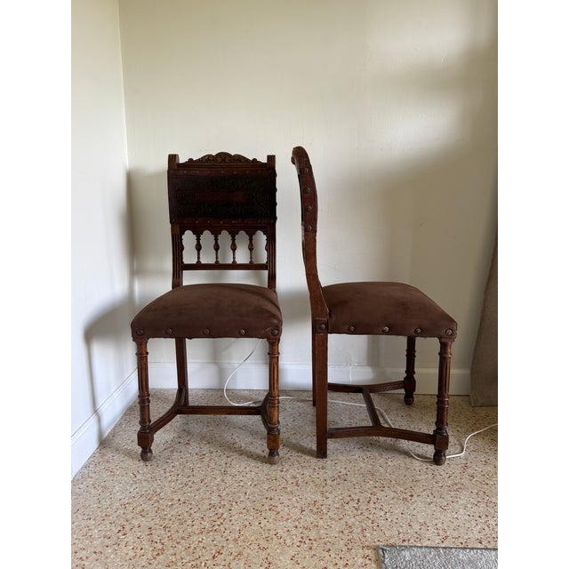 Add a touch of Old-World elegance to your home with this exquisite set of two Antique 19th Century French Henry II Style...